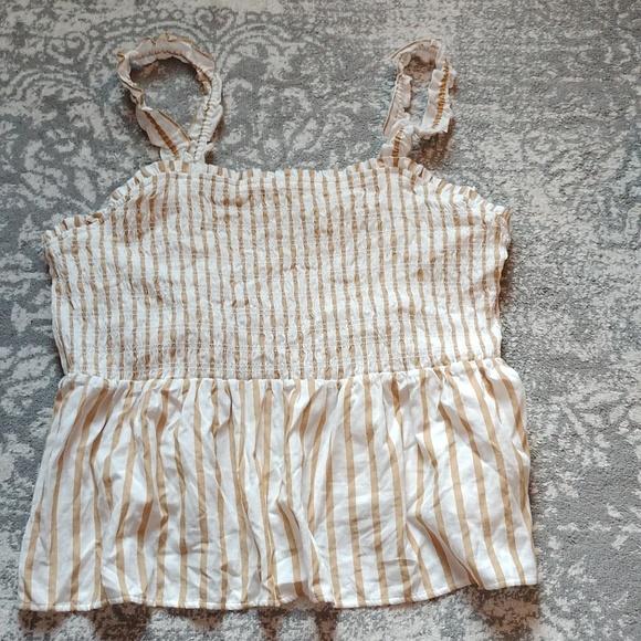 Women's Ava and Viv plus sized ruched peplum tank top size 4x NWOT - Picture 2 of 5